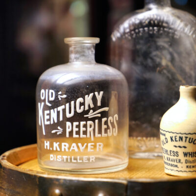 Original Kentucky Peerless glass decanters (Circa 1907)