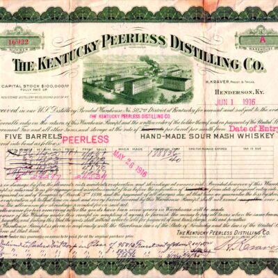 A Historical Receipt from the Kentucky Peerless Distilling Co
