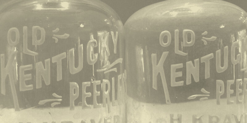 Original Kentucky Peerless glass decanters (Circa 1907)