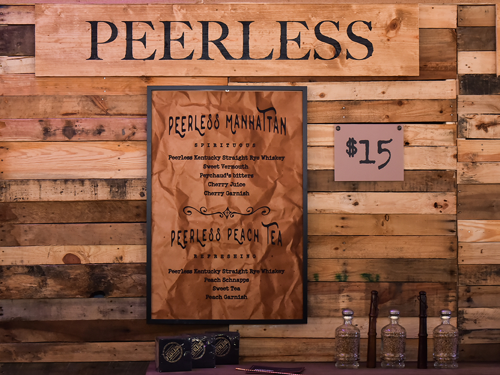 Peerless Drinks - Bourbon and Beyond