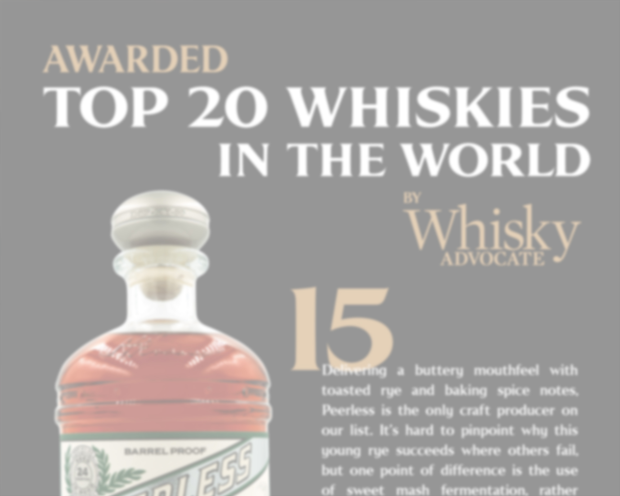 WhiskyAdvocatetop20 Peerless Distilling Co.