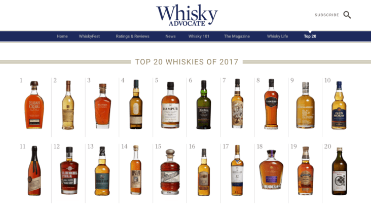 Whisky Advocate Webpage Peerless Distilling Co 