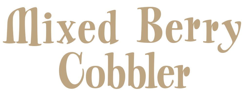 Mixed Berry Cobbler